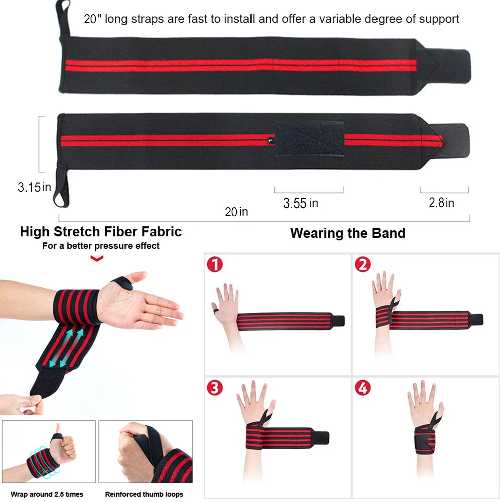 Fitness Wrist Weight Lifting Gym Straps